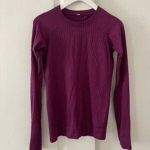 Lululemon Swiftly Tech Burgundy Long Sleeve Size 4